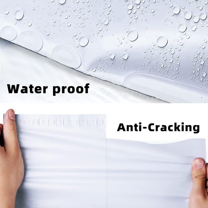 POLYSELLS 1000 pcs 6x9 Inches White x Silver Poly Mailers Shipping Envelopes, Strong Adhesive Sealing, Waterproof, and Tear-resistant Postal Mailing Bags for Clothing, Books, and Accessories - Image 5